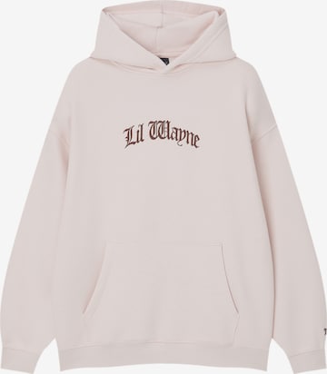 Sweat-shirt Pull&Bear en rose : devant