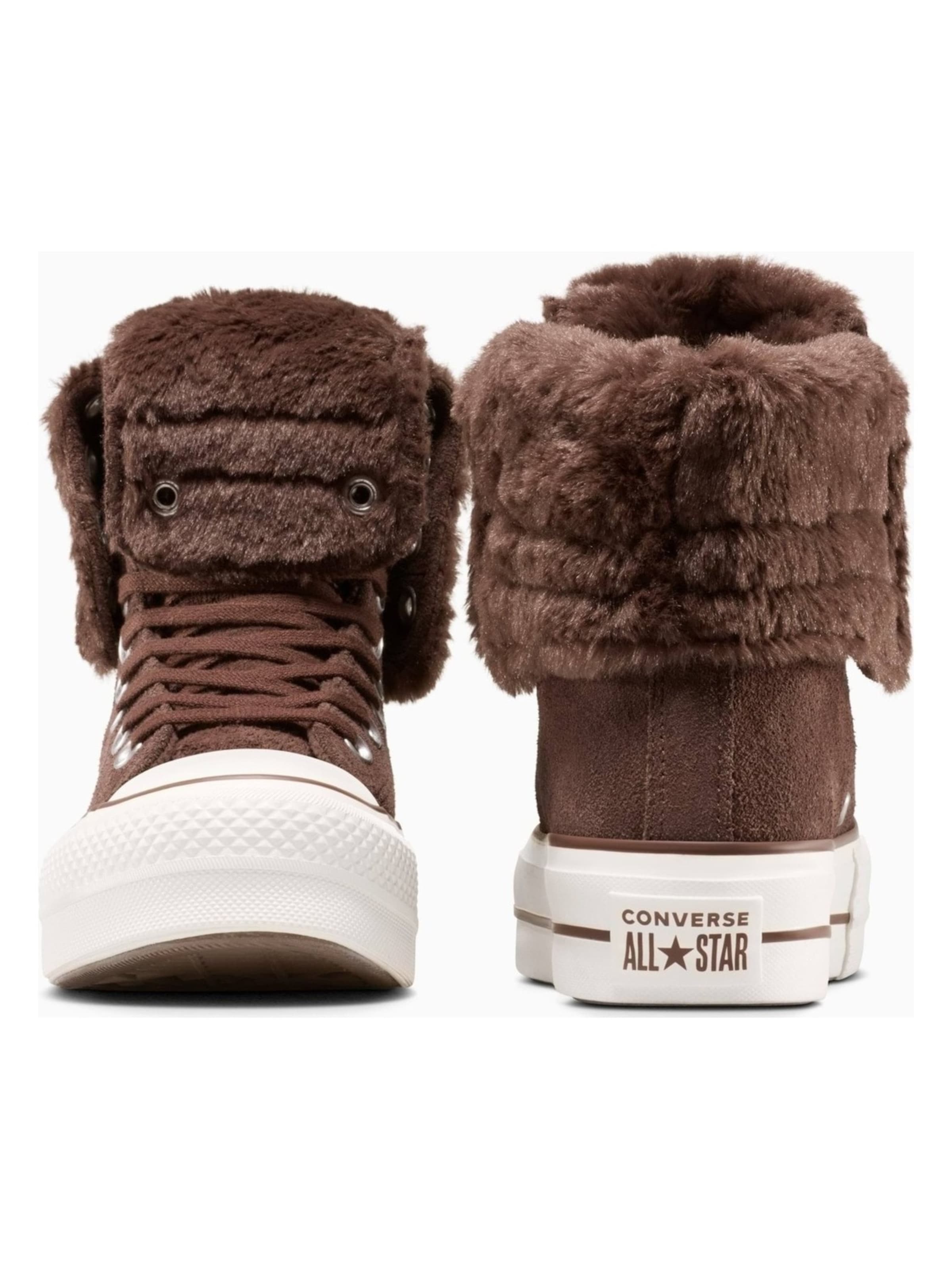 CONVERSE - Calzado deportivo 'Converse Chuck Taylor All Star Fold-Over Lift Platform' en marrón