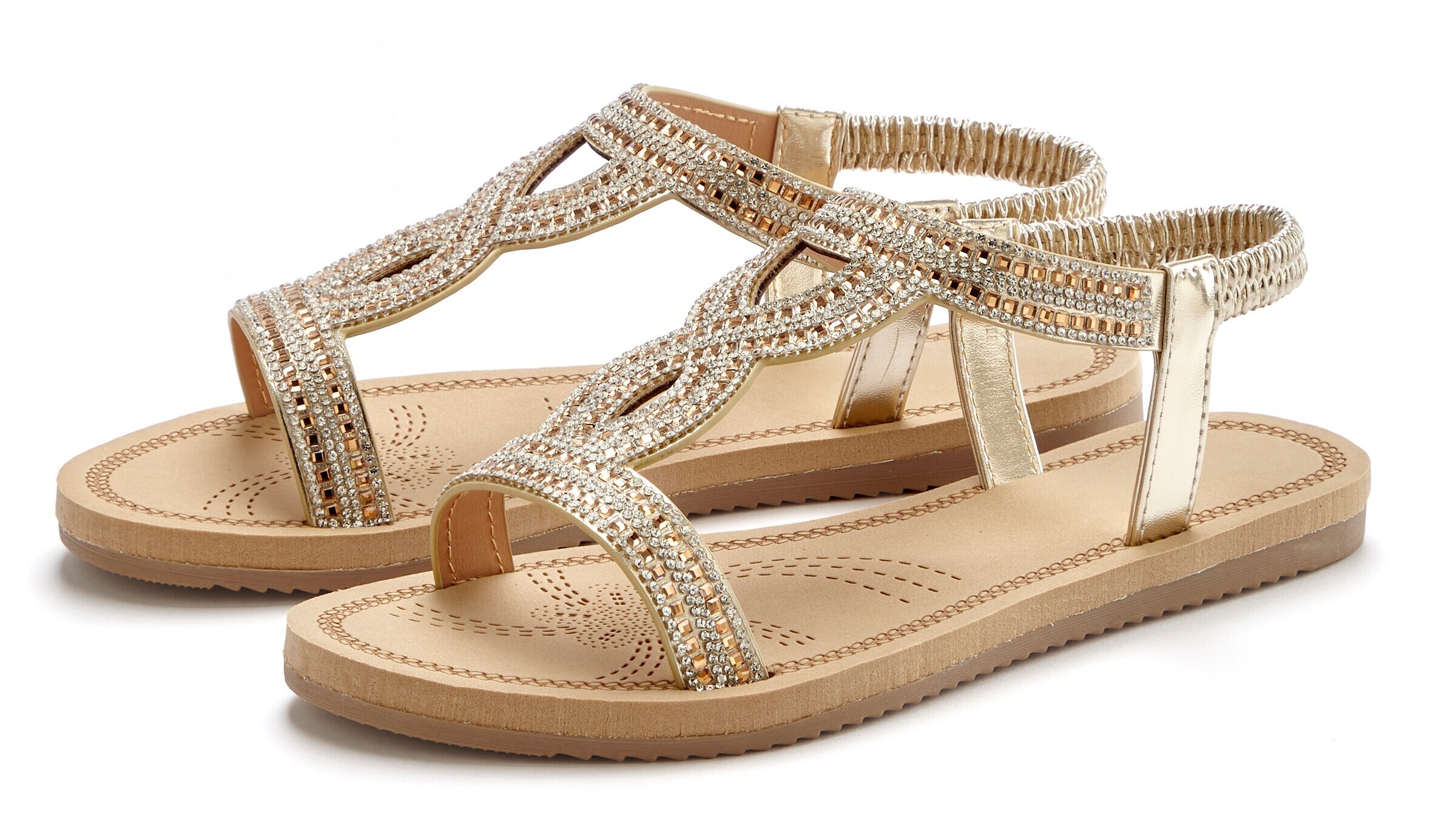 VIVANCE Sandale in Gold