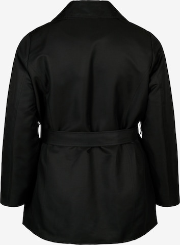 Zizzi Between-Seasons Coat 'Caselin' in Black