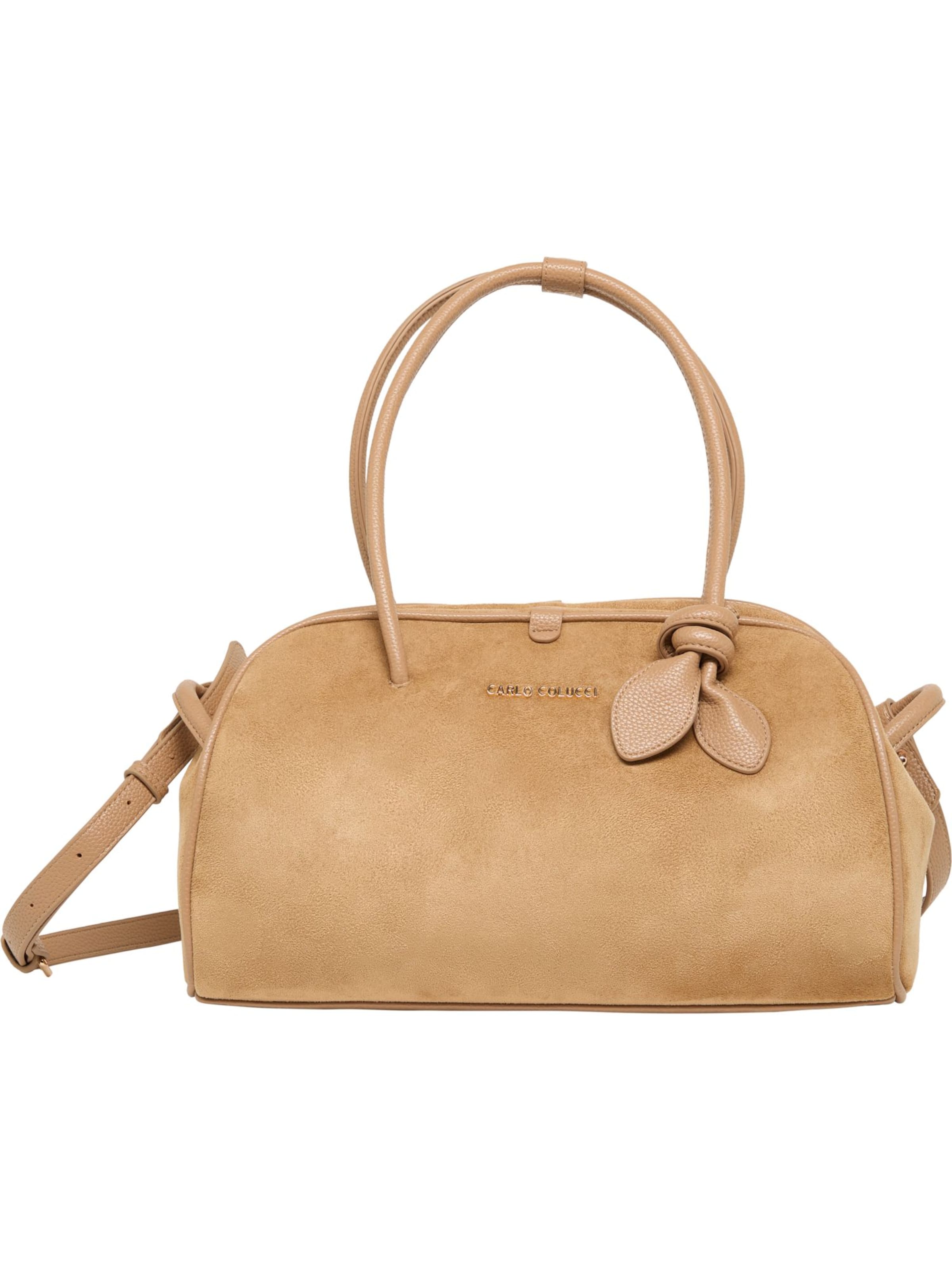 Carlo Colucci Handtasche 'Ferriero' in Beige: Vorderseite