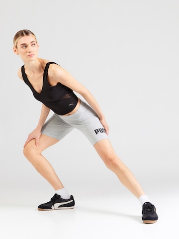 PUMA Skinny Workout Pants 'ESS No. 1' in Grey