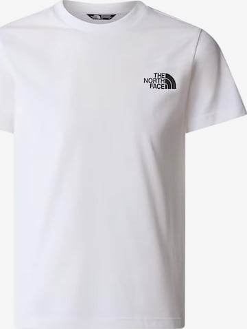 T-Shirt THE NORTH FACE en blanc : devant