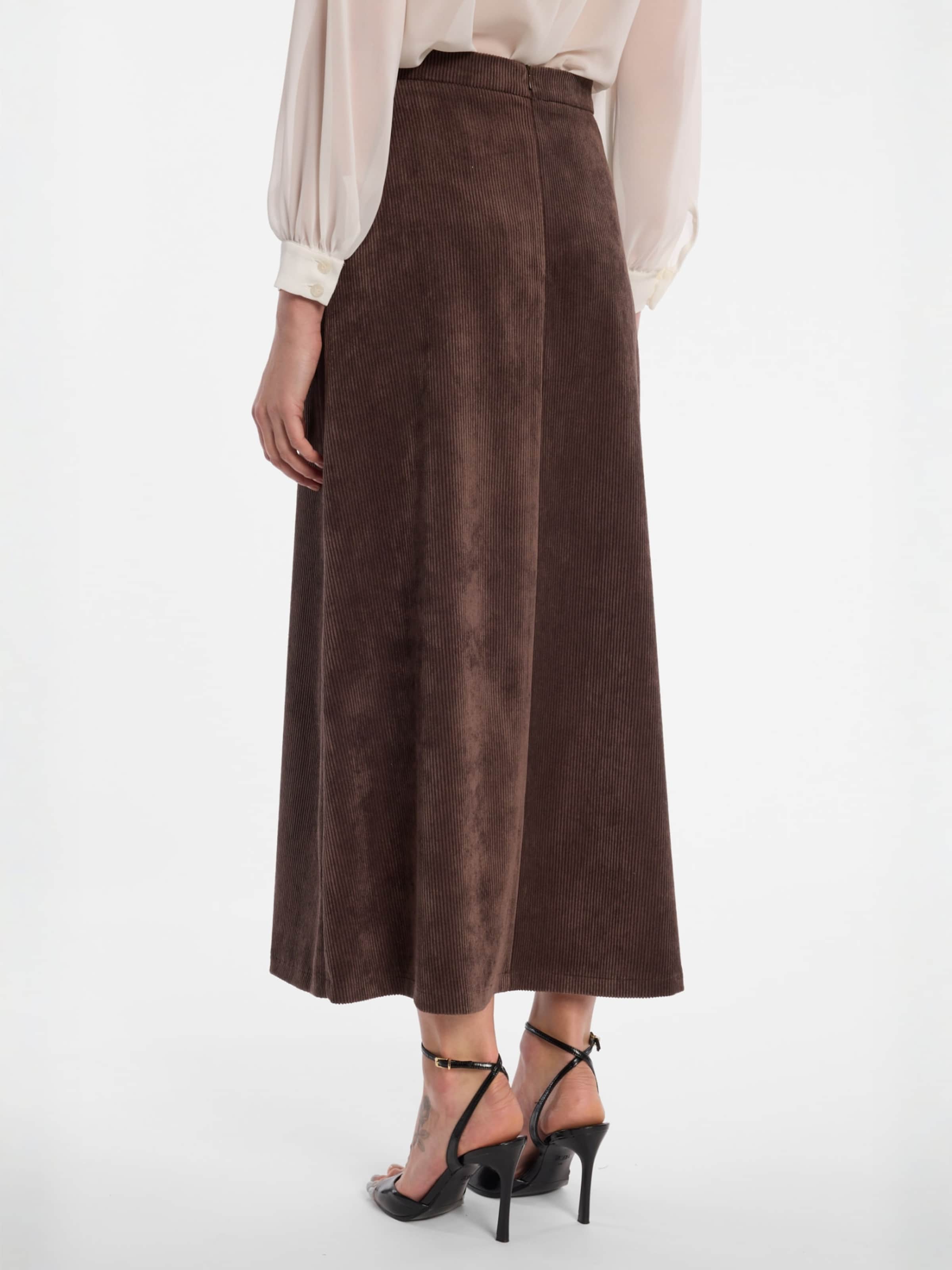 Ana Alcazar Skirt in Brown