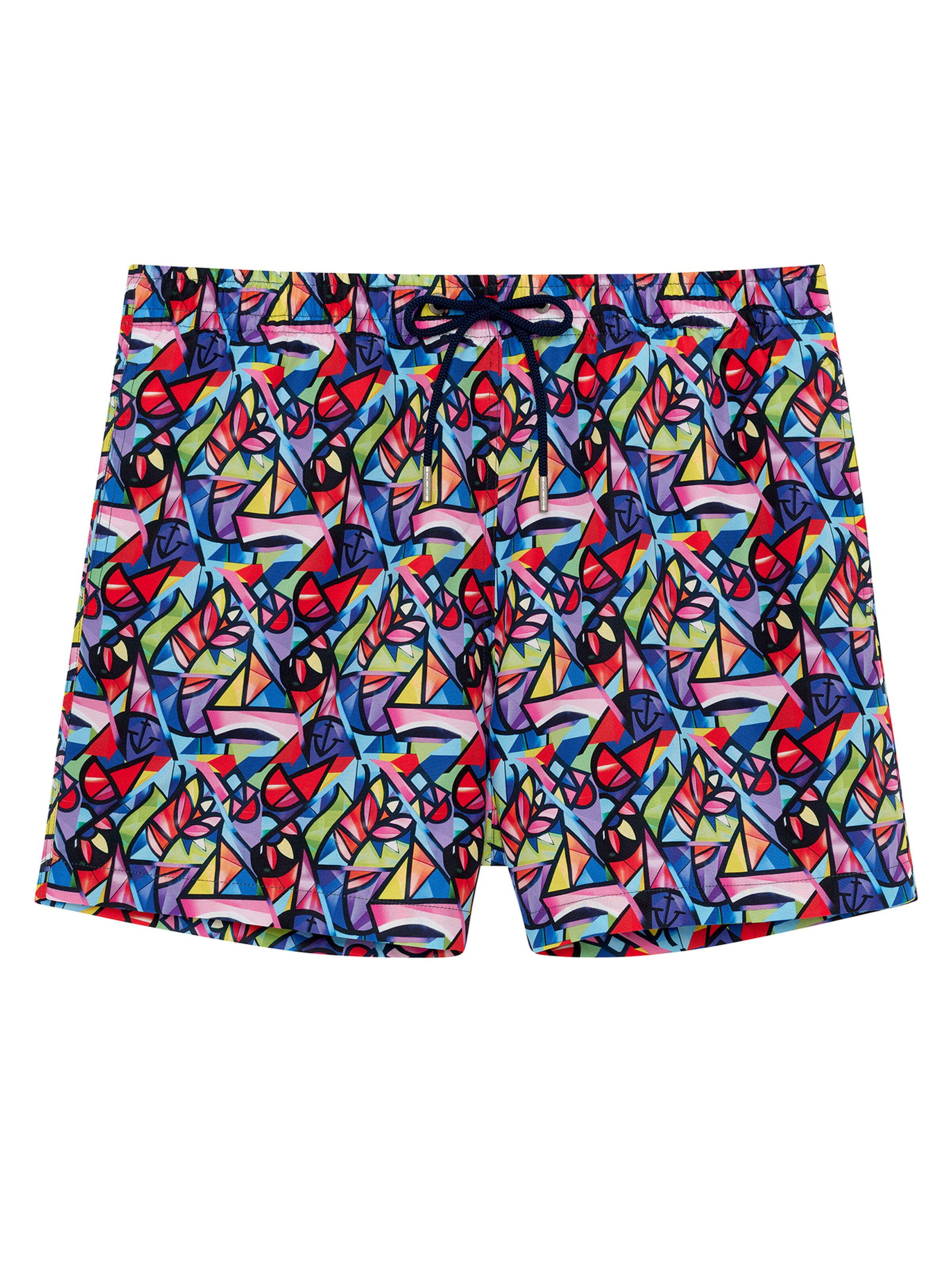 HOM Badeshorts ' Beach Boxer Idylle ' in Mischfarben: Vorderseite