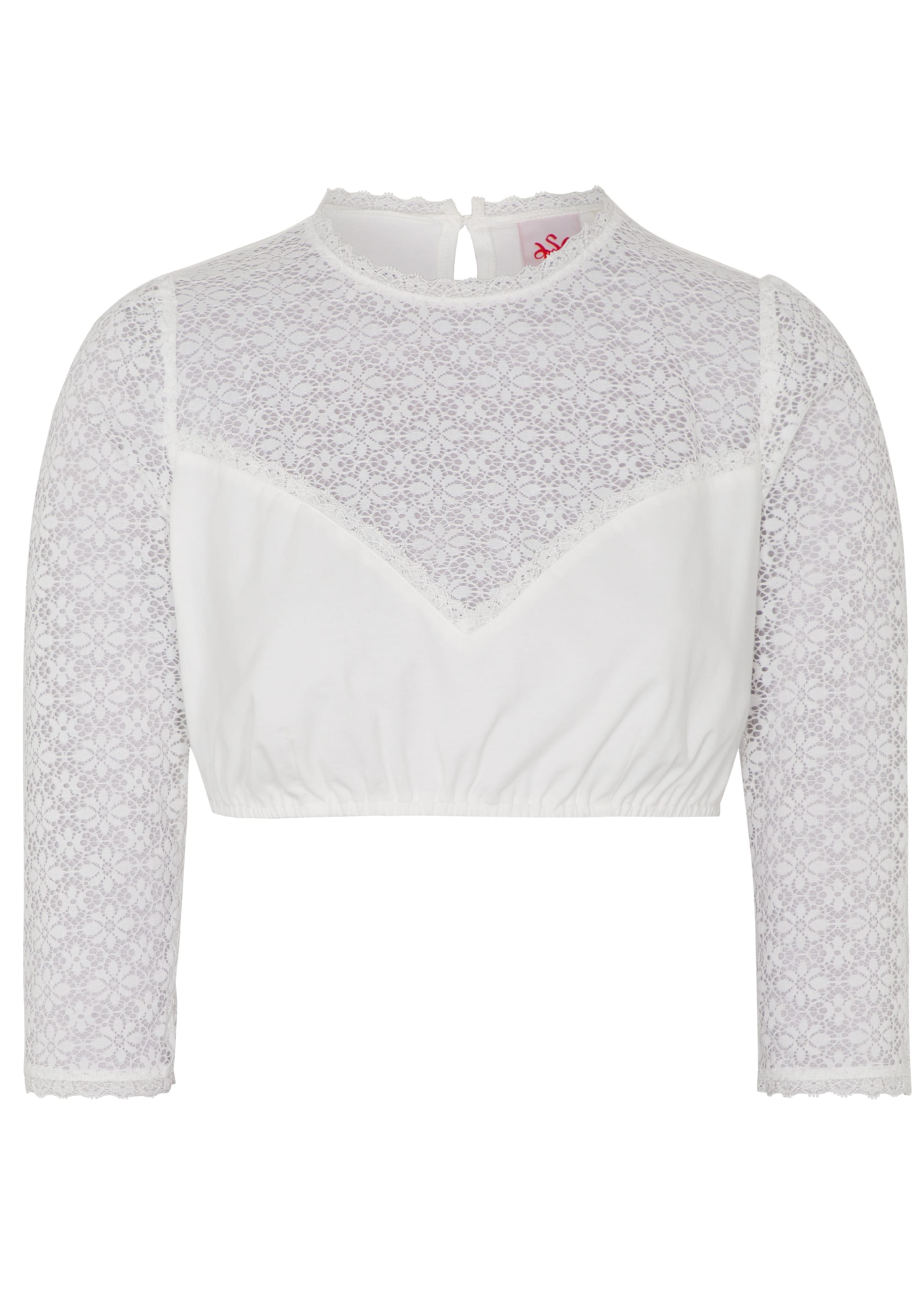 SPIETH & WENSKY Trachtenbluse "Wenda" in Weiß: Vorderseite