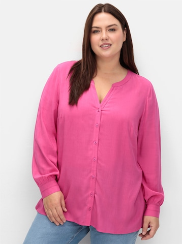 SHEEGO Blouse in Roze: voorkant