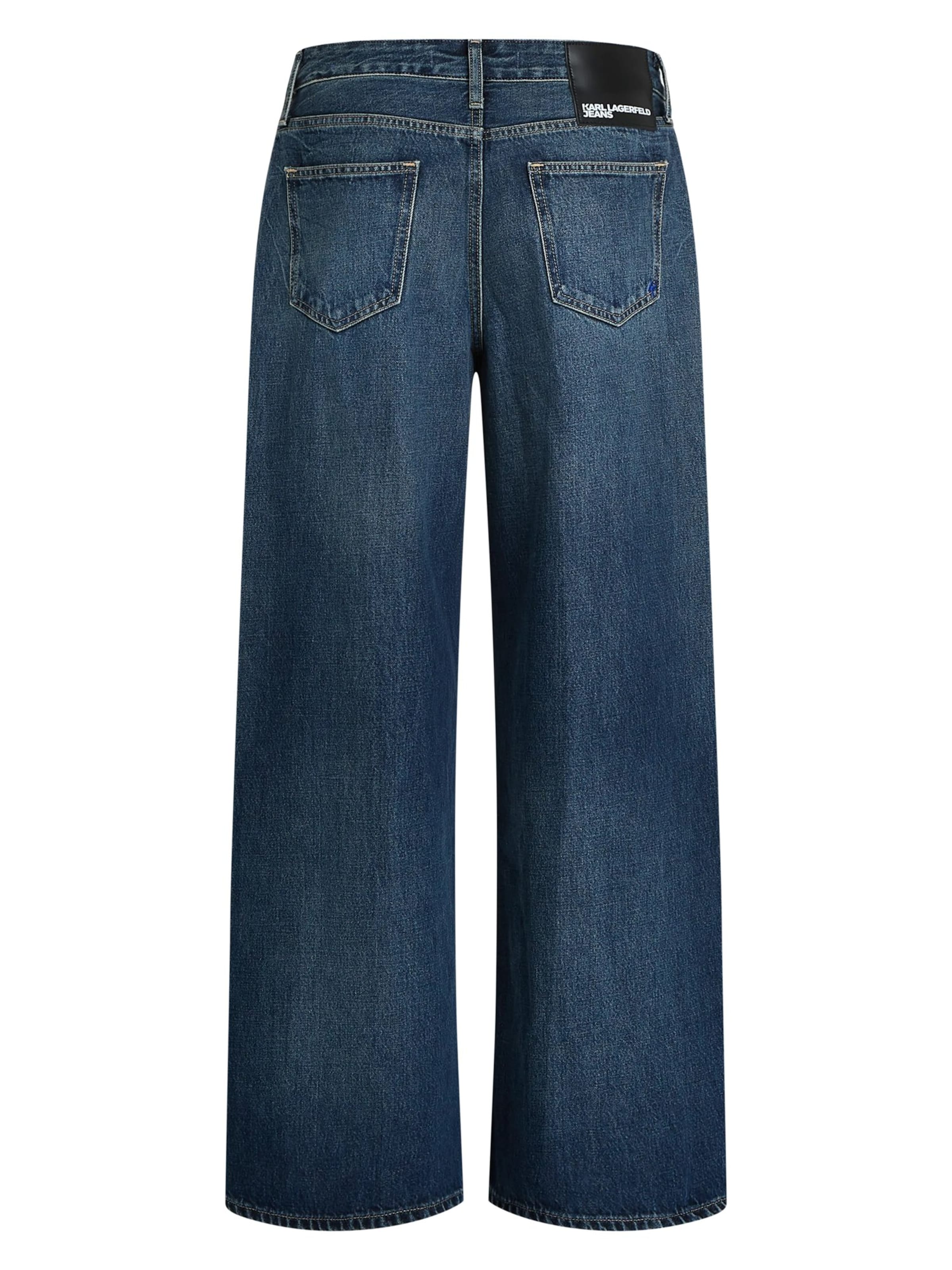 KARL LAGERFELD JEANS Zvonové kalhoty Džíny – modrá