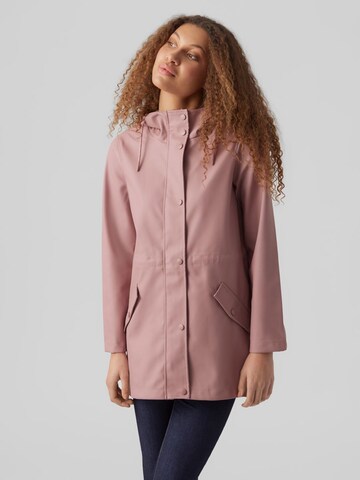 VERO MODA Toiminnallinen takki 'Malou' värissä vaaleanpunainen: edessä