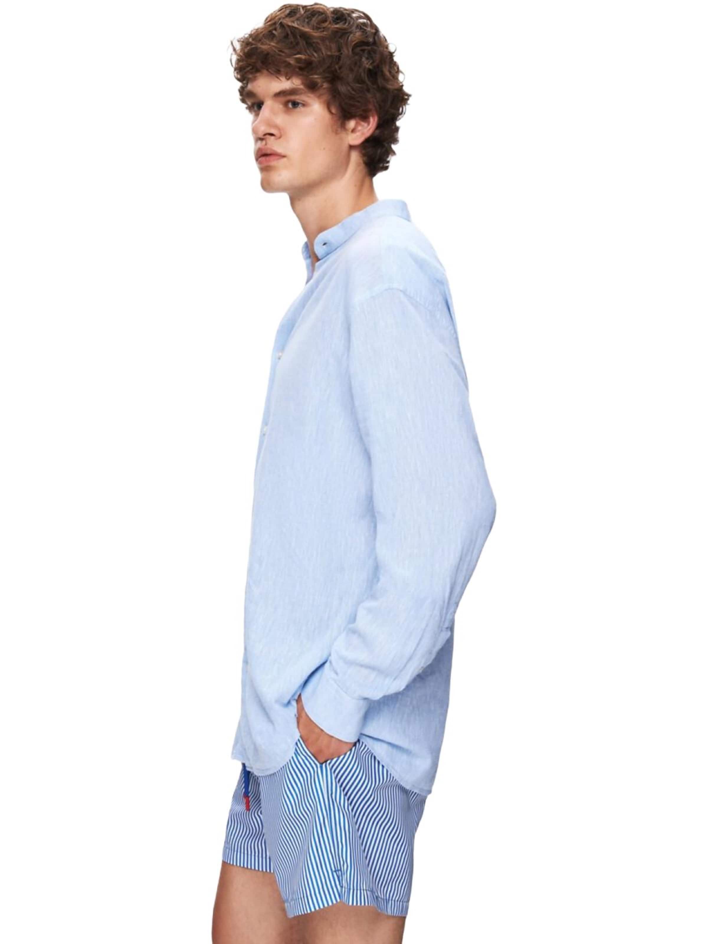 LTB Jeans Shirt 'LTB Jeans Herrenhemd mit Struktur' in Blue