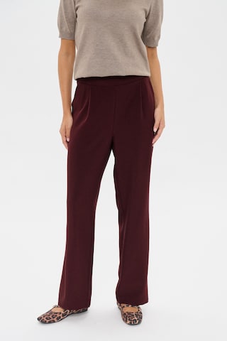 Loosefit Pantalon à pince 'Celest' SAINT TROPEZ en marron : devant