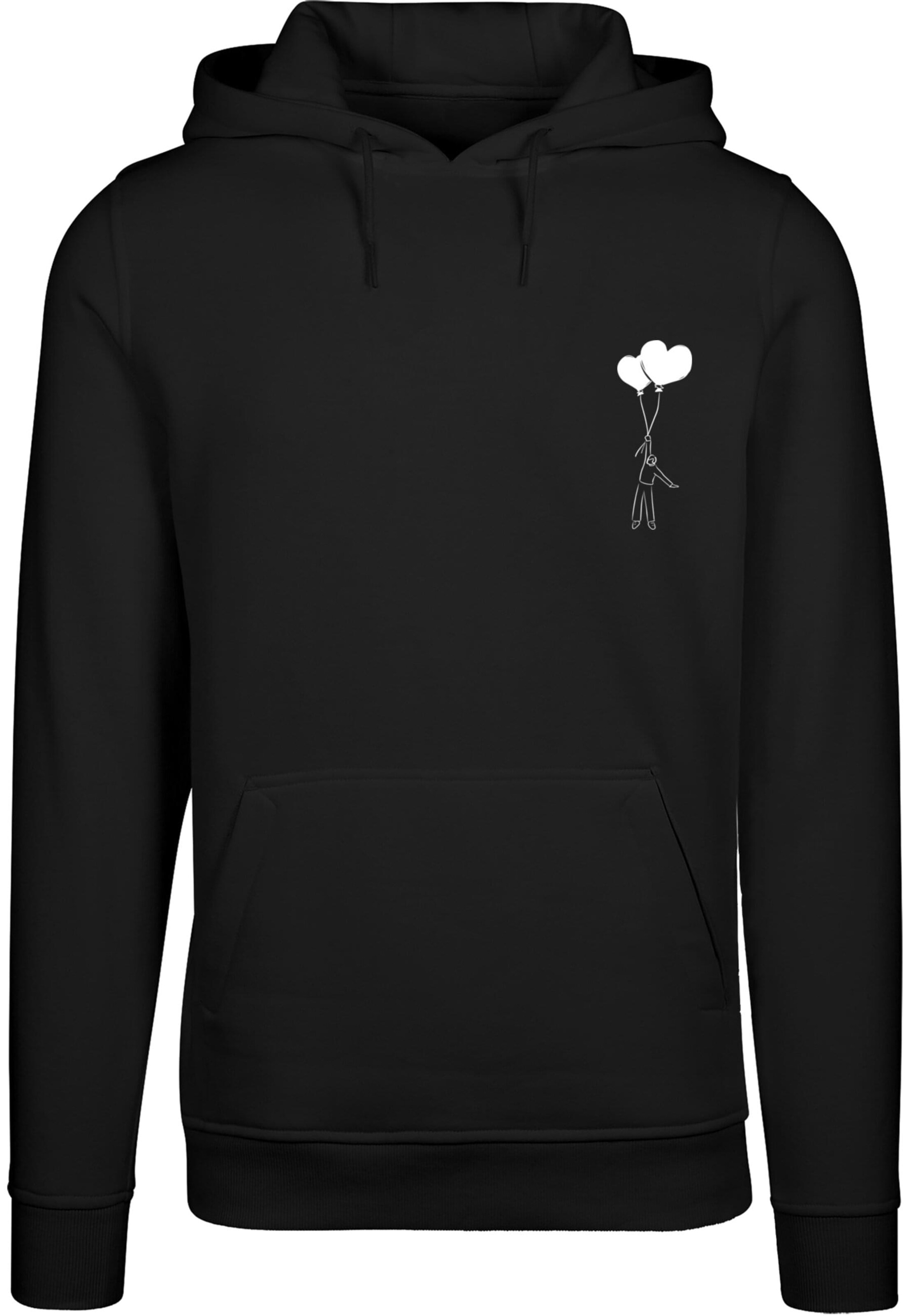 Sweat-shirt 'Love In The Air' Merchcode en noir : devant