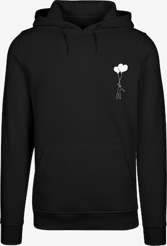 Merchcode Sweatshirt 'Love In The Air' in Black: front