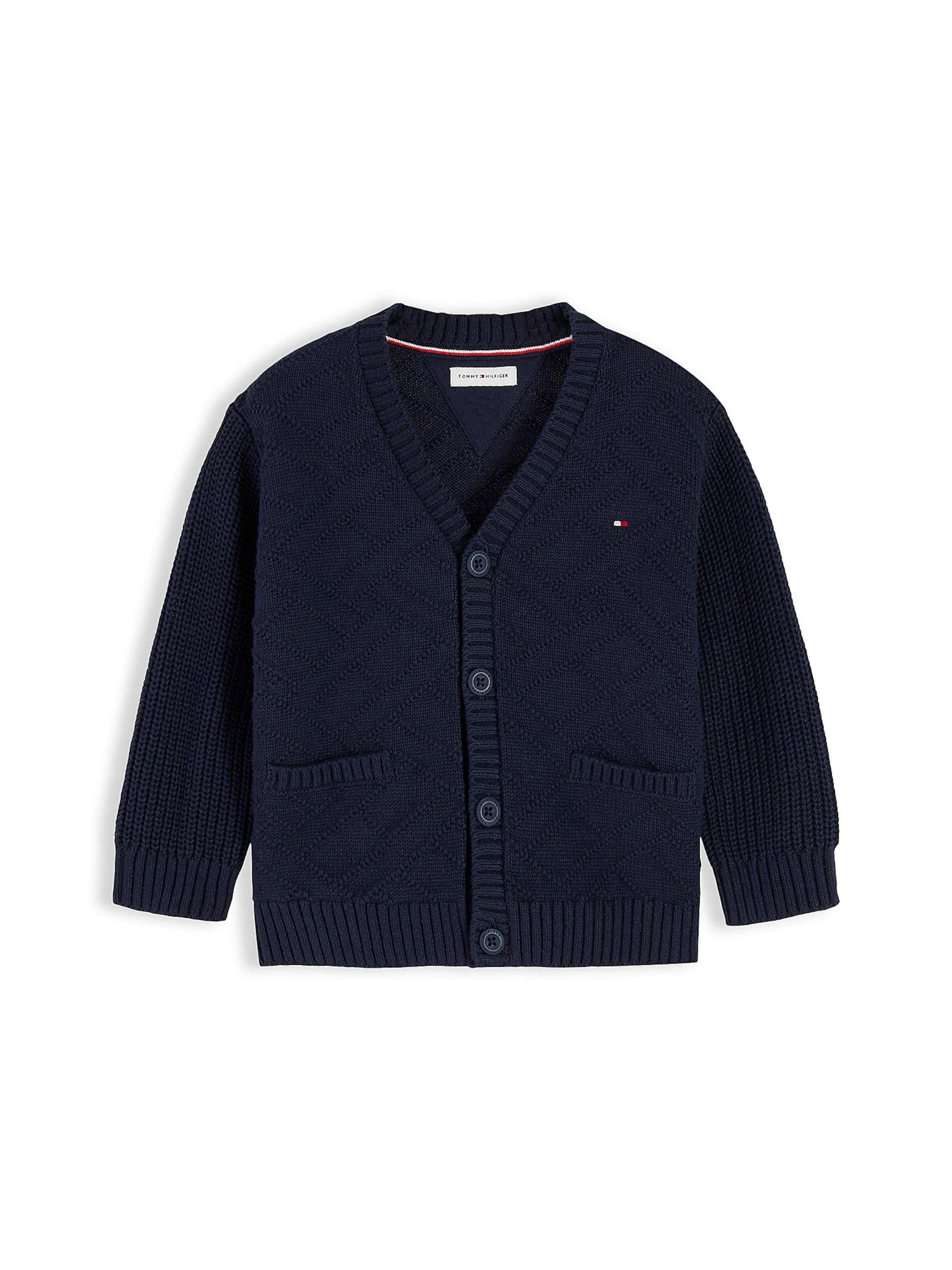 TOMMY HILFIGER Strickjacke in Blau: Vorderseite