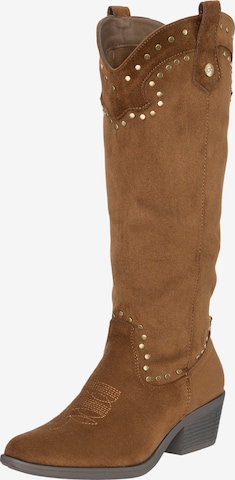 Salinyang Comwboystøvler i brun: forside
