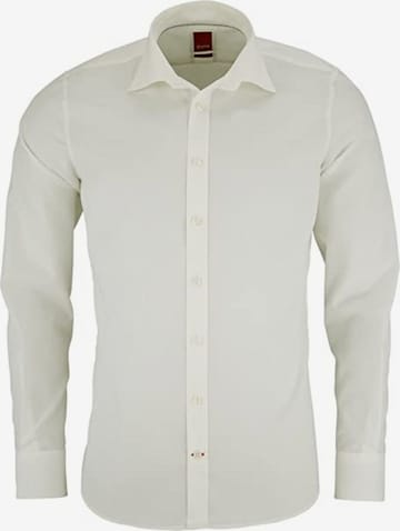 Hatico Slim Fit Hemd in Beige: predná strana