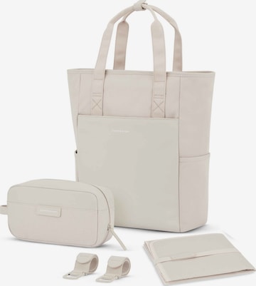 Kapten & Son Rugzak 'Lindby Diaper' in Beige: voorkant