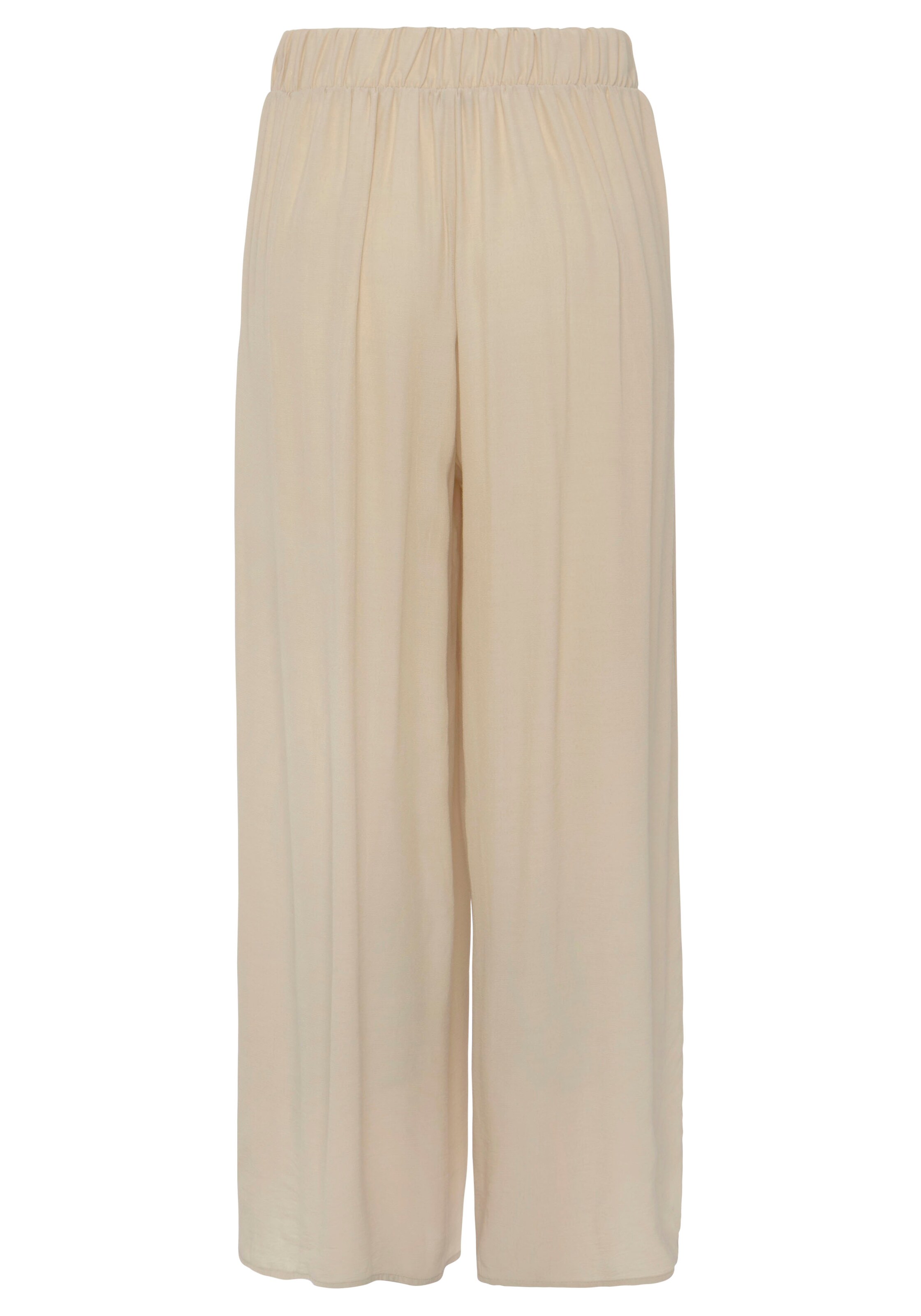 LASCANA Wide leg Byxa i beige