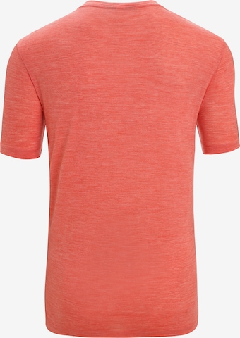 ICEBREAKER - Camisa 'Sphere II' em laranja
