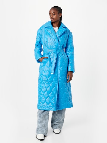 2NDDAY Between-Seasons Coat 'Enzo' in Blue: front