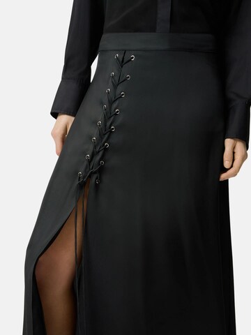 PINKO Skirt 'PINKO CARRARA GONNA TWILL FLUIDO GONNA' in Black