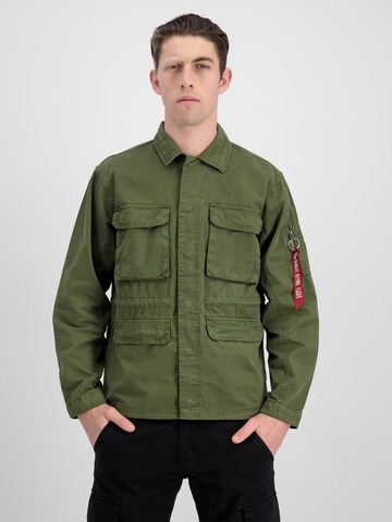 Geacă de primăvară-toamnă de la ALPHA INDUSTRIES pe verde: față