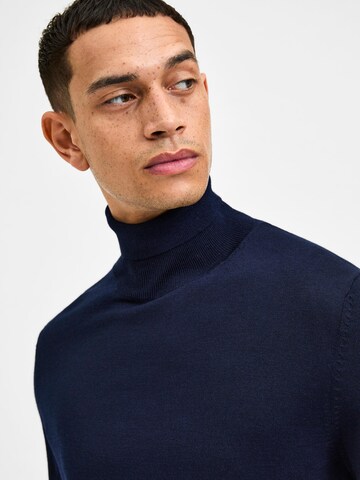 SELECTED HOMME Pullover in Blau