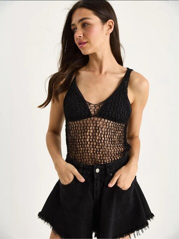 Bianco Lucci - Top de malha em preto