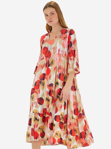 Bigdart - Vestido em vermelho: frente