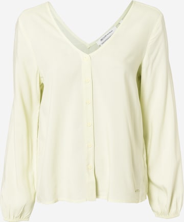 TOM TAILOR DENIM Blouse in Groen: voorkant