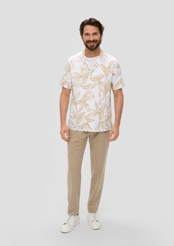 s.Oliver BLACK LABEL Regular fit Button Up Shirt in White