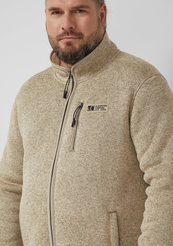 s.Oliver Fleece jacket in Beige