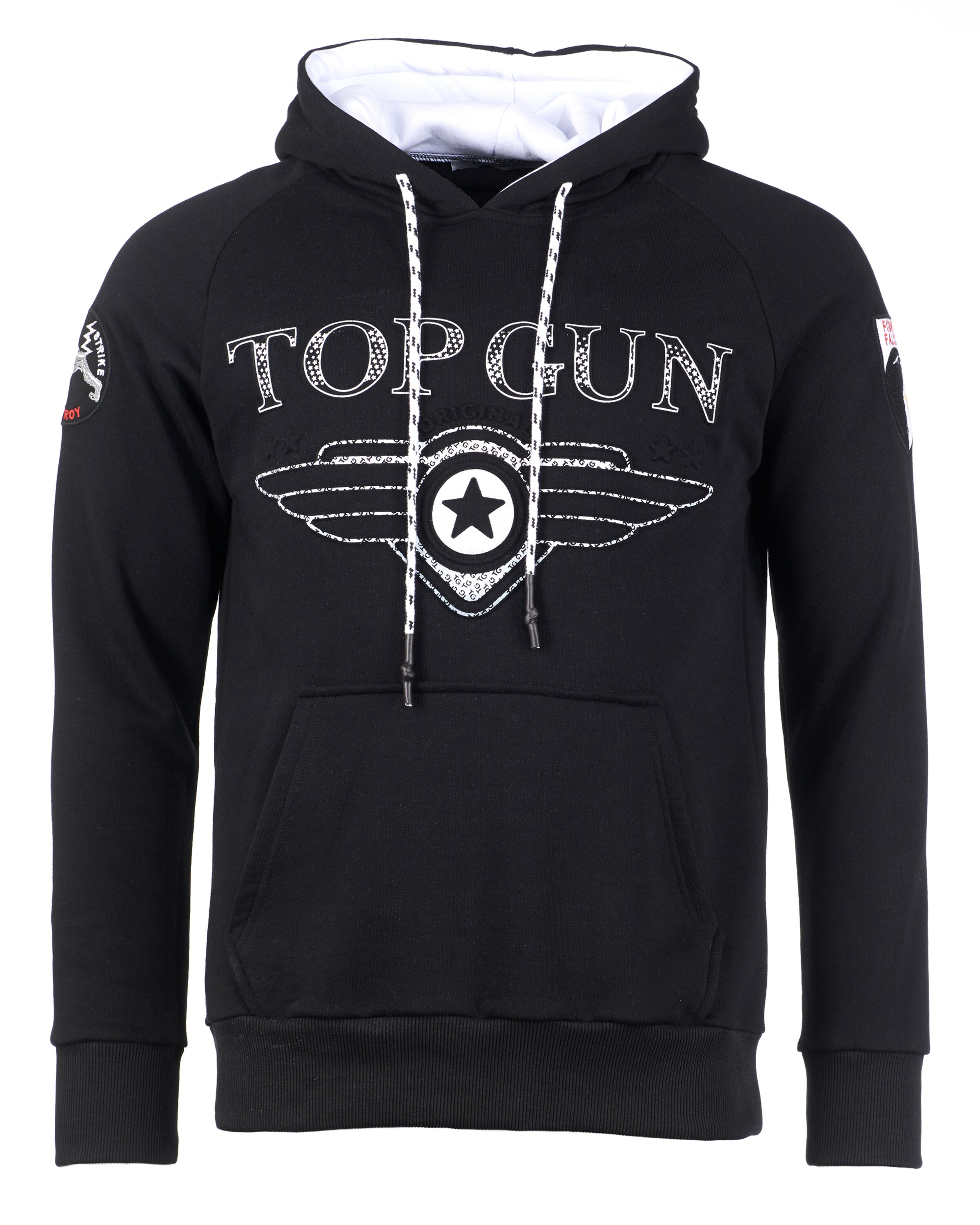 TOP GUN Sweatshirt in Black: front