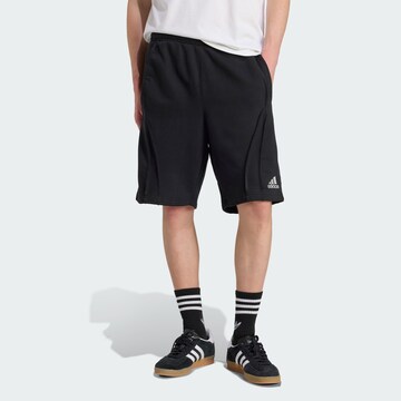 ADIDAS ORIGINALS Loosefit Broek 'Adilenium Season 4 Teamgeist' in Zwart: voorkant