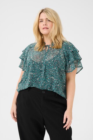 KAFFE CURVE Blouse 'Belia' in Gemengde kleuren: voorkant