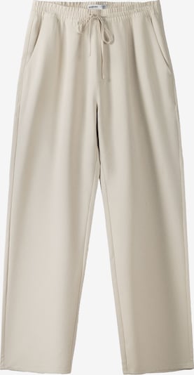 Pantaloni con pieghe Bershka di colore écru, Visualizzazione prodotti