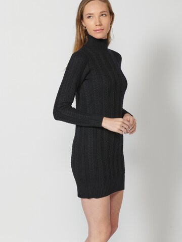 KOROSHI Knitted dress in Black