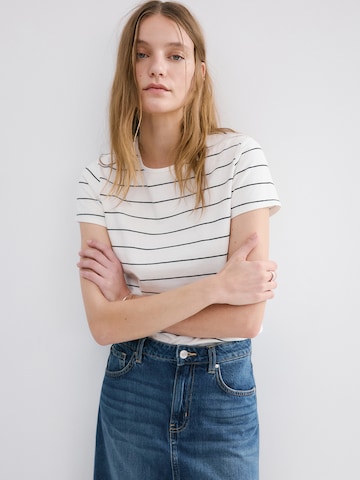 MANGO Póló 'ANCLA' - fehér: elől