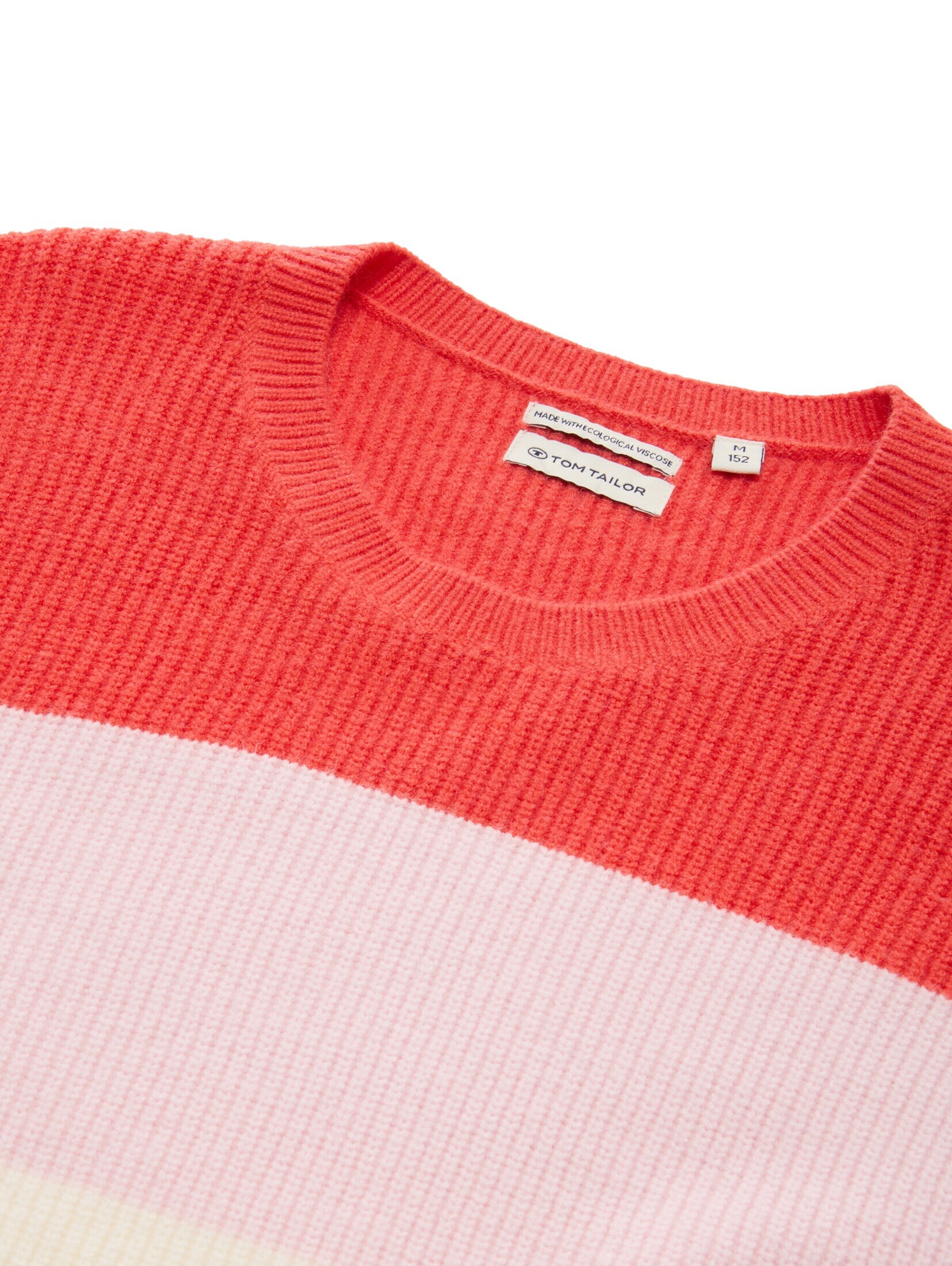 TOM TAILOR Sweater in Red