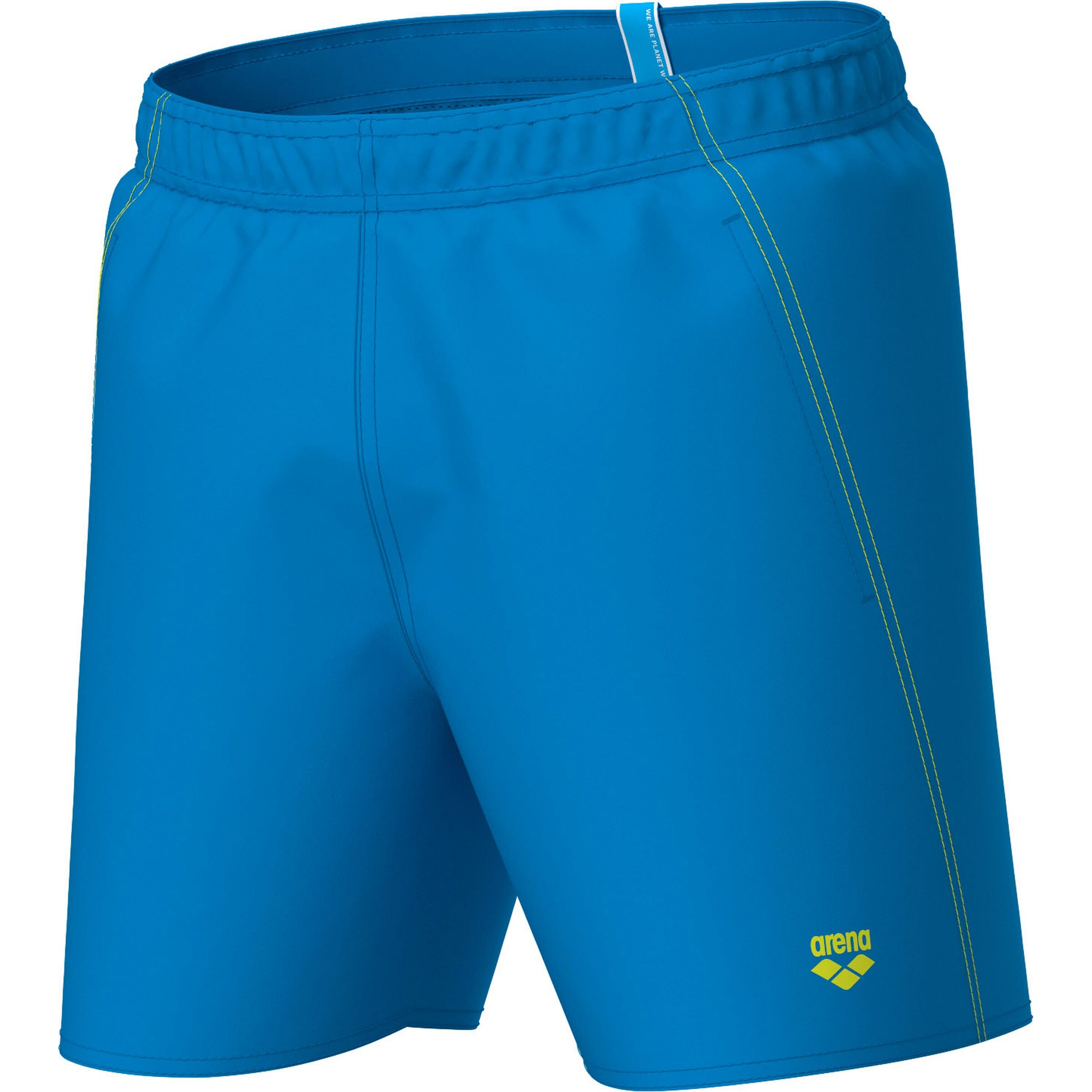 ARENA Athletic Swim Trunks 'Fundamentals' in Blue: front