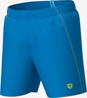 ARENA Board Shorts 'Fundamentals' in Blue: front