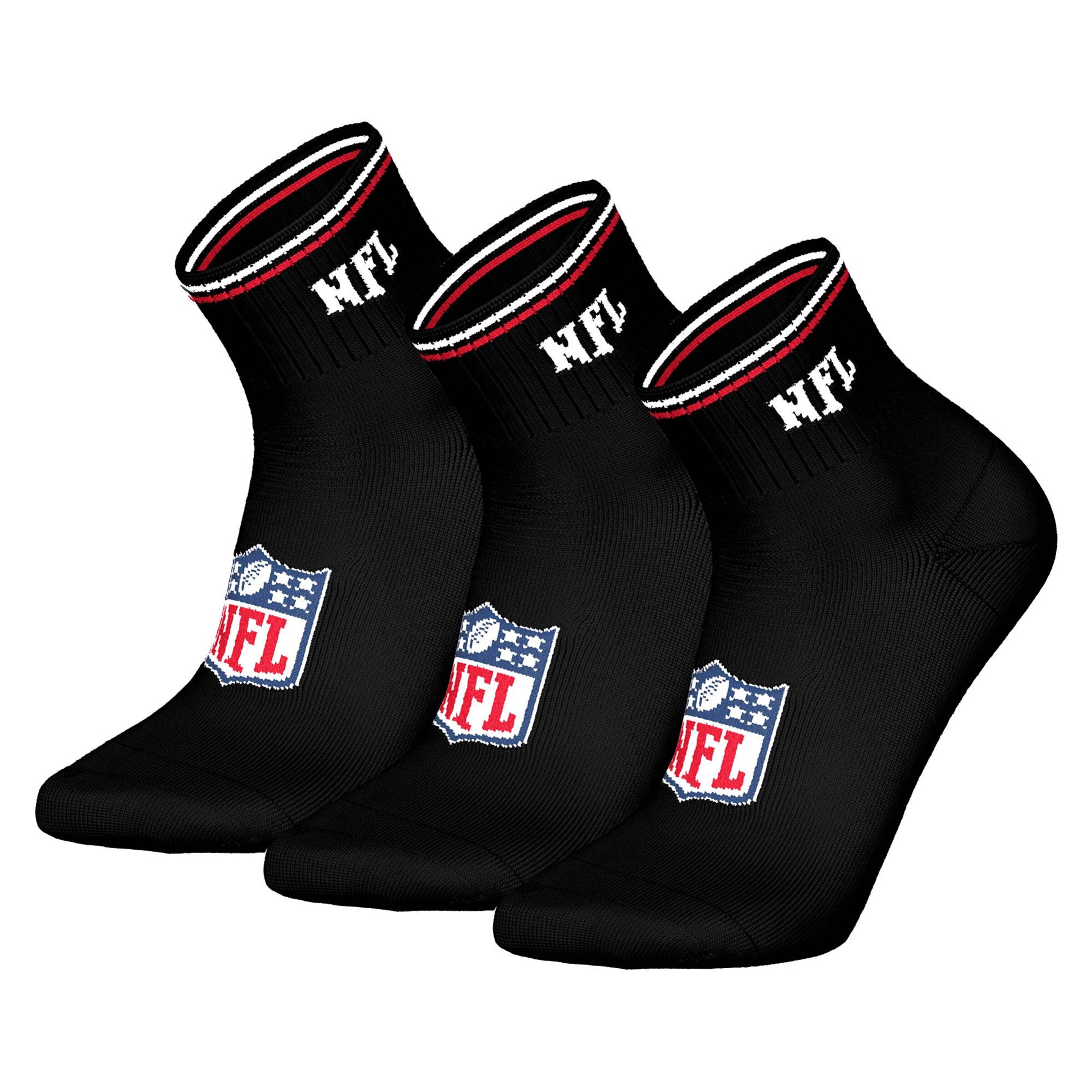 NFL Socken in Schwarz: Vorderseite