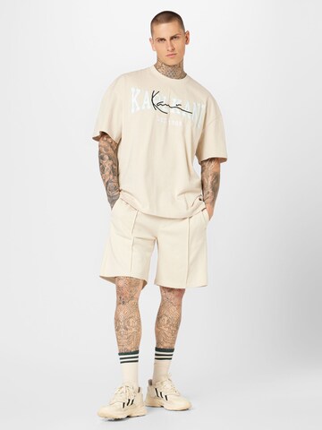 WEEKDAY Regular Shorts 'Terry' in Beige