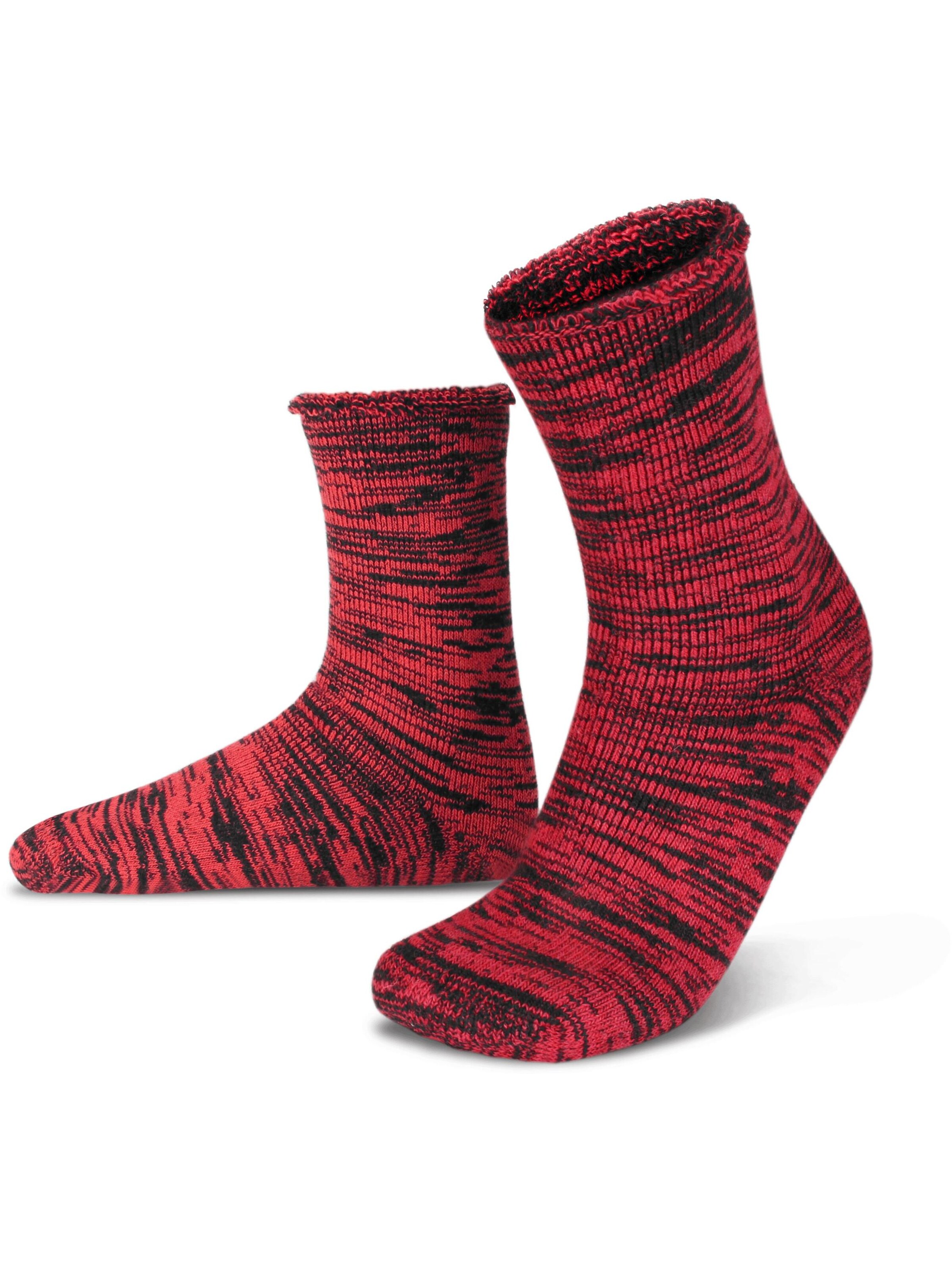 Polar Husky Socks in Red
