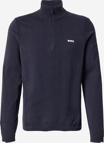 BOSS Sweter 'K_Ever-X' w kolorze niebieski: przód