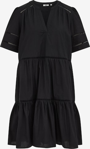 Rochie de la WE Fashion pe negru: față
