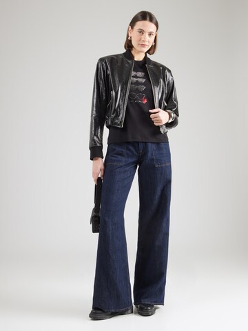 Karl Lagerfeld Shirt 'SUNGLASSES' in Black