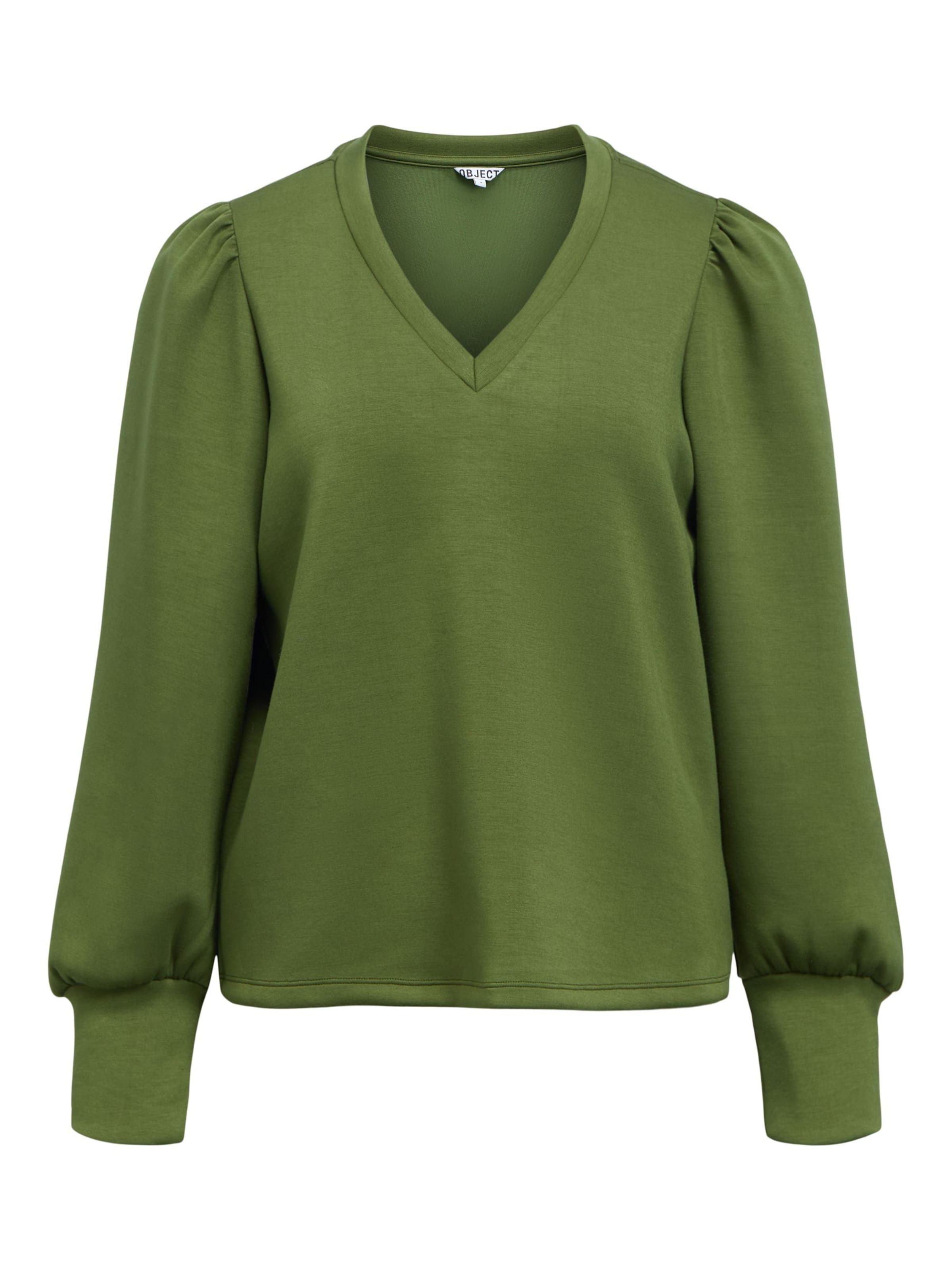 Felpa 'OBJANDREA' di OBJECT in verde: frontale