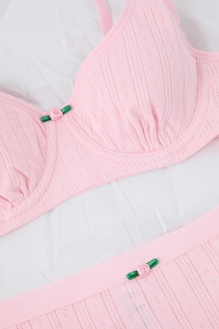 Trendyol - Clásico Conjuntos de ropa interior en rosa