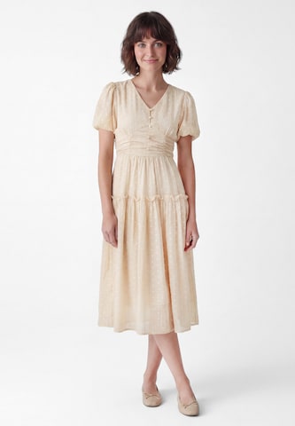Robe Usha en jaune : devant